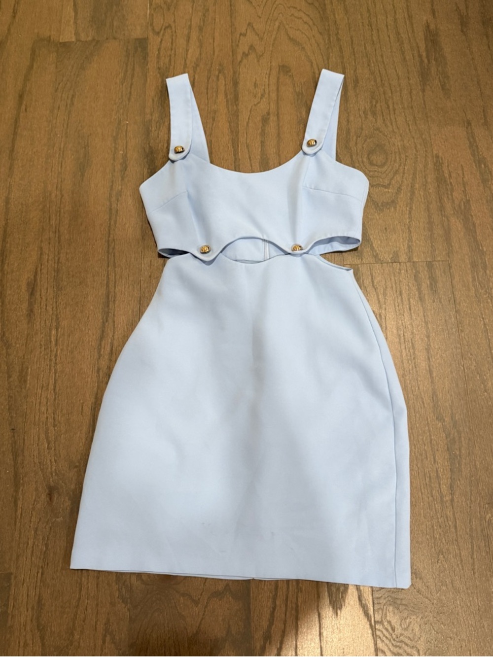 Amanda Uprichard Light Blue Mini Dress